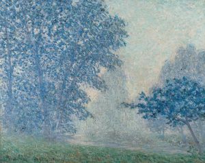 Lever du soleil dans la brume, Montigny