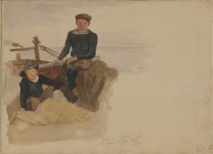Oscar and Bobino on the Fishing Smack