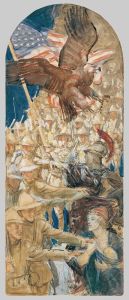 Study for ‘The Coming of the Americans’