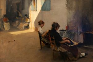 The bead threaders of venice