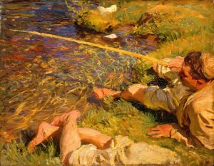 Val d’Aosta, A Man Fishing