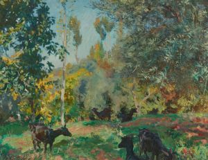 Landscape with Goats