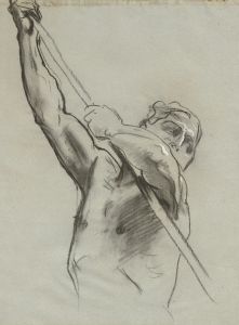 Male Torso with Pole
