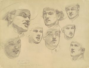 Studies for ‘Entering the War’
