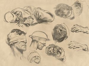 Studies for ‘Gassed’ V