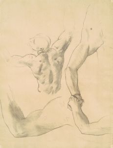Studies for ‘Two Classical Male Figures Wrestling’