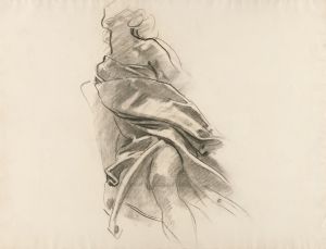 Detail of Drapery [Crayon study no. 5.14]