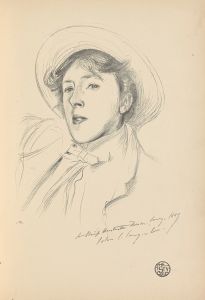 Portrait-sketch of Miss Paget