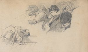 Men Sleeping on Deck of Ship