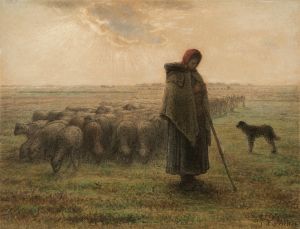 Shepherdess and Her Flock
