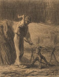 Woodcutter Trimming Faggots