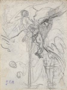 Hilly Landscape, Laundress, and Other Studies