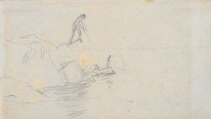 Two Men on a Rocky Shore