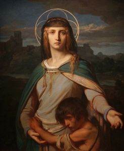 Saint Monica in a Landscape