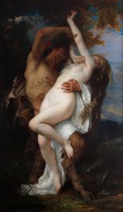 Nymph Abducted by a Faun