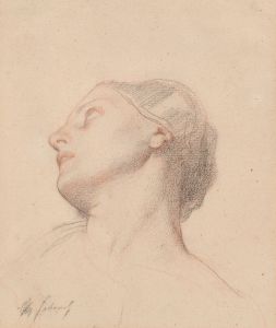 Study of a Woman’s Head, for the Glorification of St. Louis