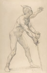 Nude Male Figure with a Sword