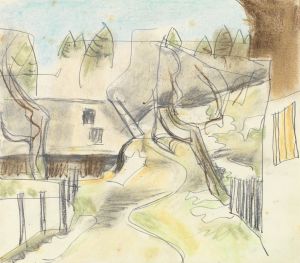 Höll; Vor dem Haus im Winter