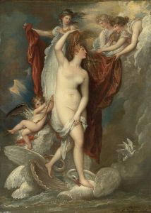Venus At Her Birth Attired By The Three Graces