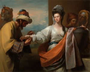 Isaac’s Servant Tying The Bracelet On Rebecca’s Arm