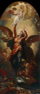 The Woman Clothed with the Sun Fleeth from the Persecution of the Dragon