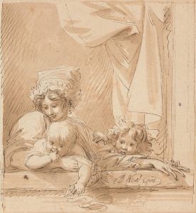 A Mother and Two Children
