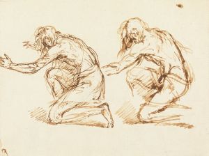 Two Kneeling Figures