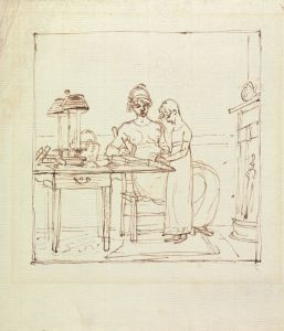 Woman and Girl at a Writing Desk