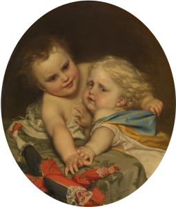 Two Children Playing Around