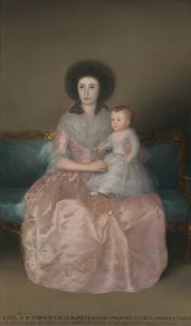 Condesa de Altamira and Her Daughter, María Agustina