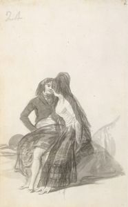 Lovers Sitting on a Rock