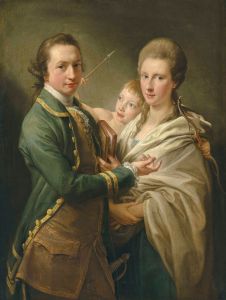 Arthur Saunders Gore, Viscount Sudley, later 2nd Earl of Arran , and his wife