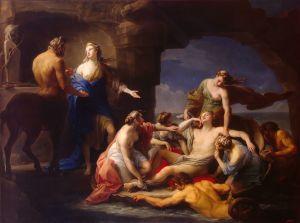 Thetis Takes Achilles From The Centaur Chiron