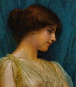 Study of a girl’s head
