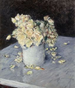 Yellow Roses in a Vase