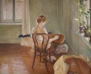 Interior with the Chimera Playing the Guitar