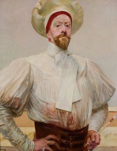 Self-Portrait in a White Attire