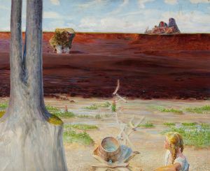 My life – left section of the triptych