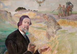Self-portrait with a Polish road