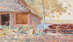 End of the century – 31 December 1899, landscape with a coffin