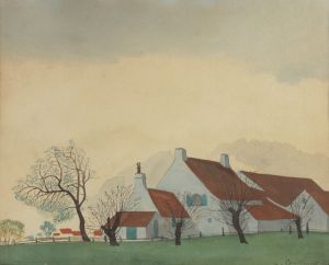 Landschap met hoeve