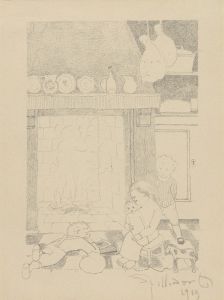 Les enfants pauvres devant l’âtre