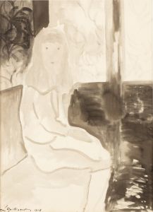 Jeune fille assise