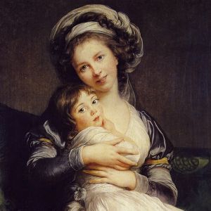 Self-portrait with Her Daughter, Julie