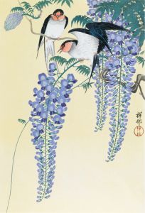 Swallows and Wisteria