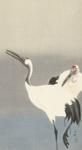 Two cranes
