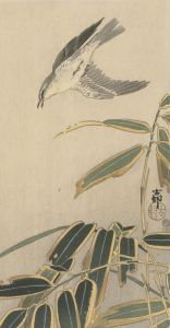 Wheatear with bamboo