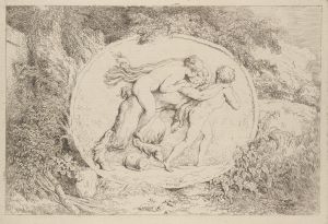 Nymph Astride a Satyr
