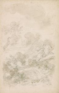 Ferrau and Orlando Chasing Sacripante