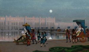 Promenade de la Cour dans les jardins de Versailles